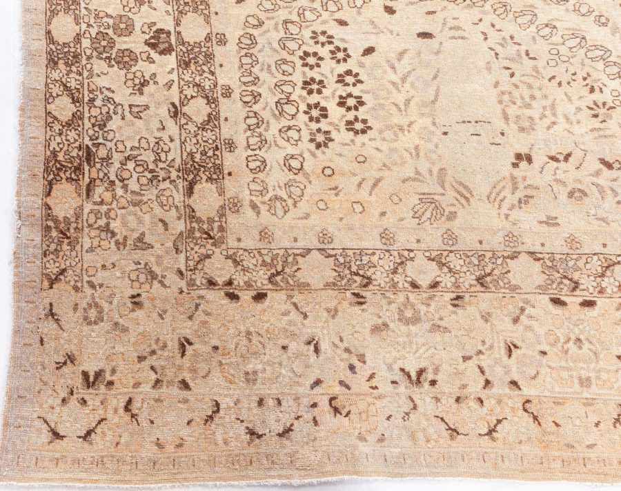 Antique Persian Tabriz Handmade Wool Rug BB8604
