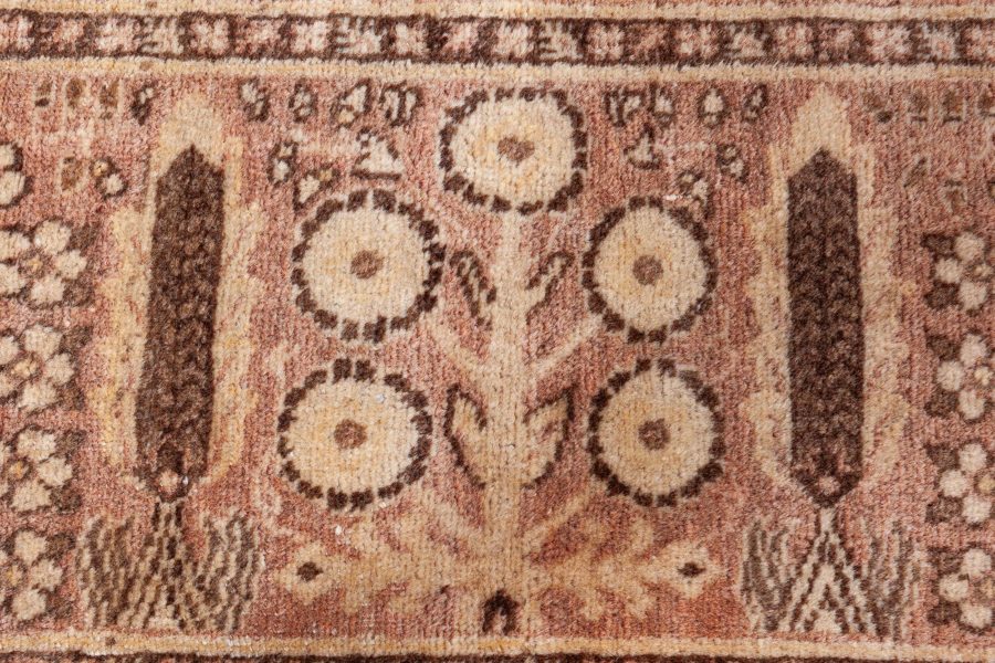 Early 20th Century Persian Tabriz Handwoven Wool Rug in Caramel & Salmon Shades BB8605