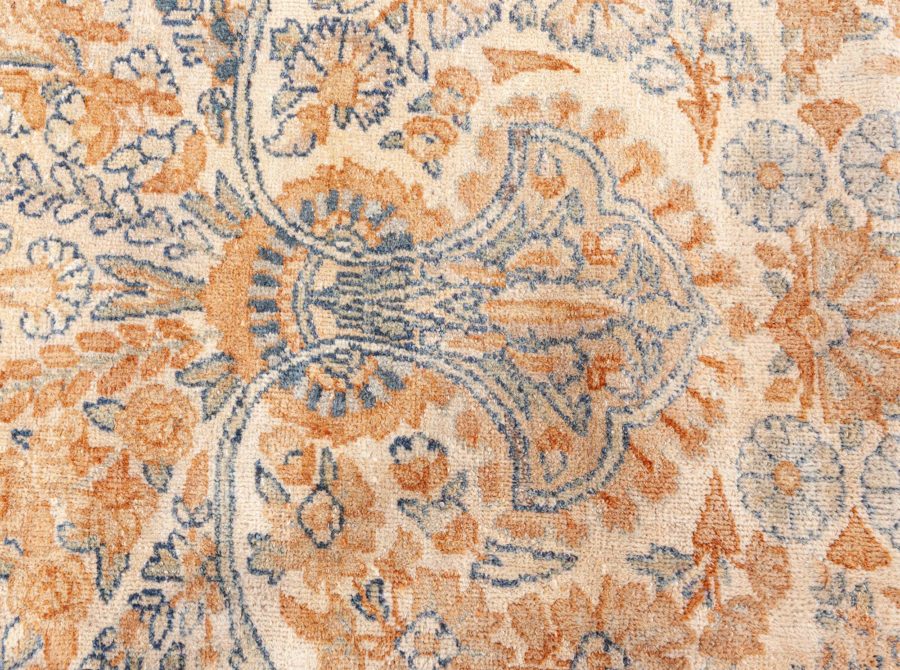 Fine Antique Persian Tabriz Botanic Handmade Wool Rug BB8618