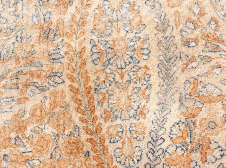 Fine Antique Persian Tabriz Botanic Handmade Wool Rug BB8618