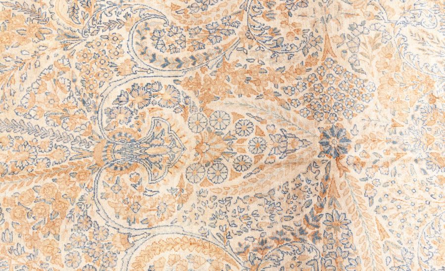 Fine Antique Persian Tabriz Botanic Handmade Wool Rug BB8618