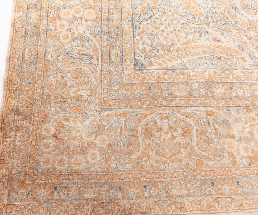 Fine Antique Persian Tabriz Botanic Handmade Wool Rug BB8618