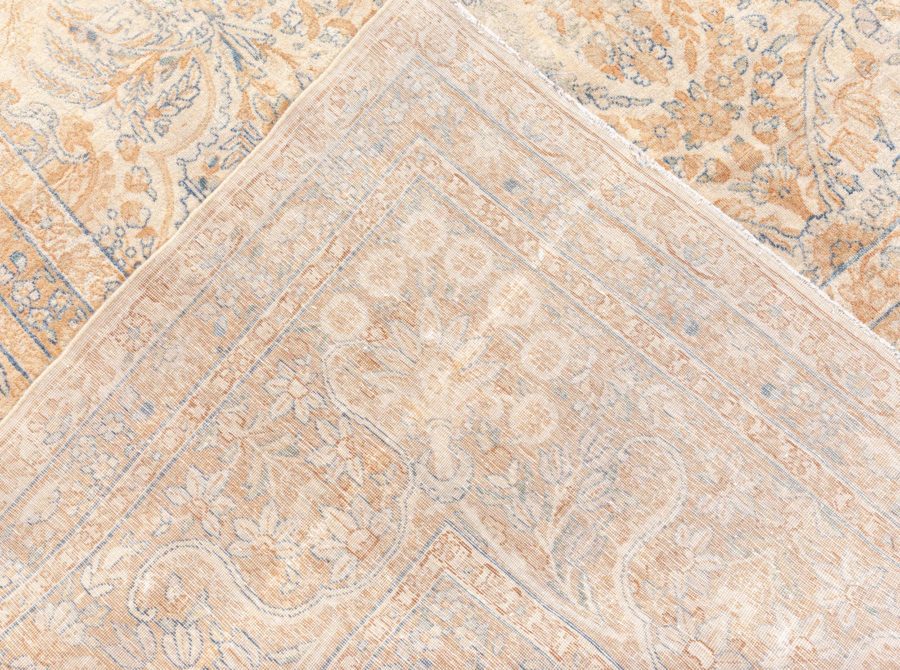 Fine Antique Persian Tabriz Botanic Handmade Wool Rug BB8618