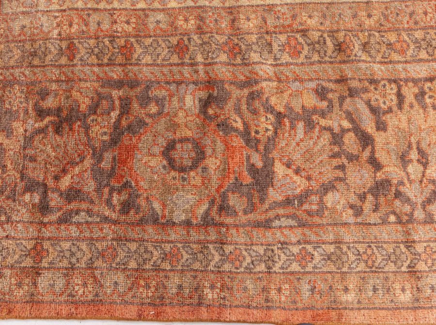 Oversize Antique Persian Sultanabad Handmade Wool Rug (Size Adjusted) BB8620
