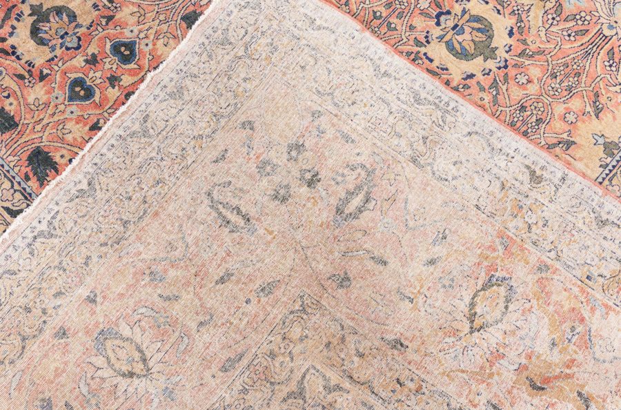Authentic 19th Century Persian Tabriz Handmade Wool Rug BB8621