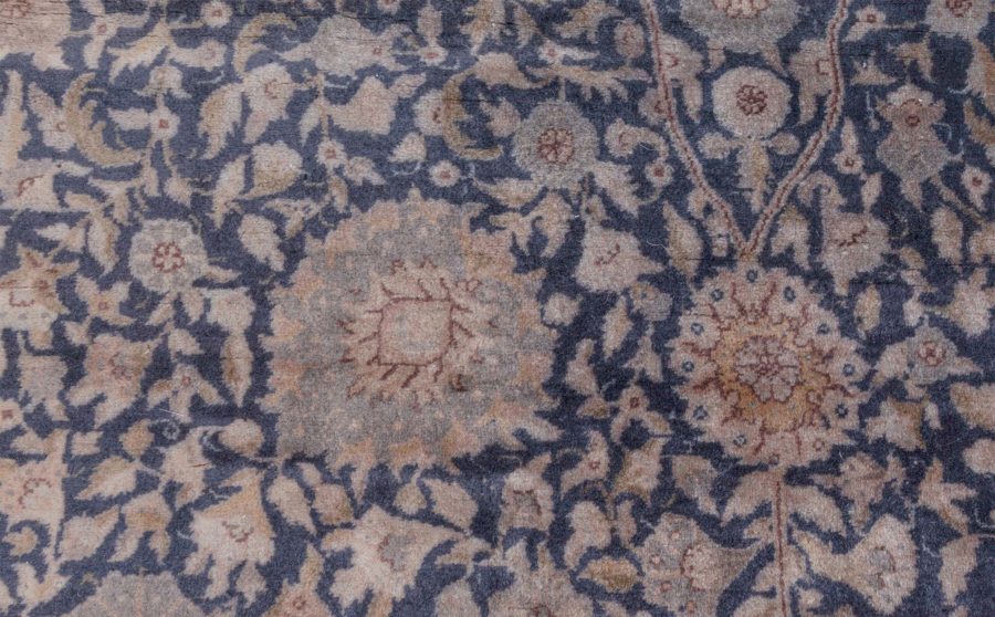 19th Century Turkish Sivas Puple Botanic Handmade Rug BB8625