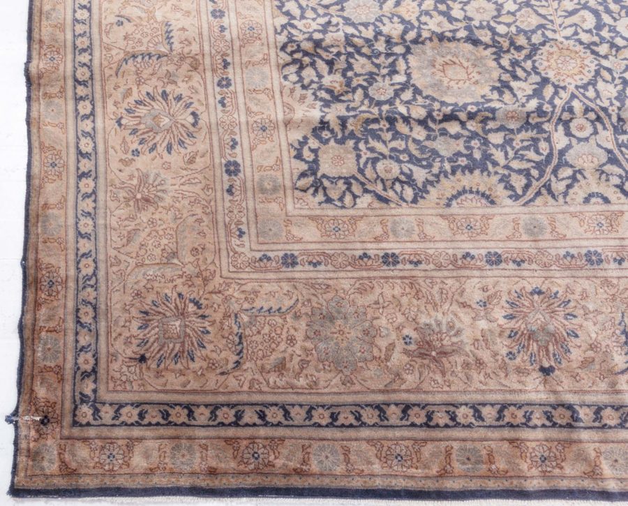 19th Century Turkish Sivas Puple Botanic Handmade Rug BB8625