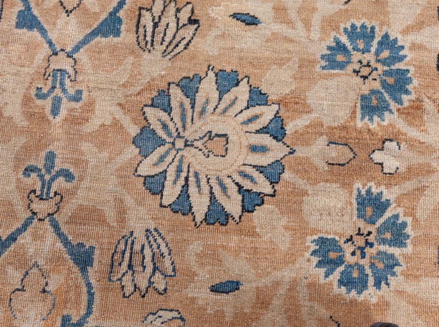 Oversized Antique Persian Kirman Handmade Wool Carpet BB8633