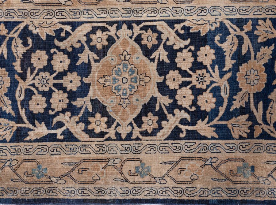 Oversized Antique Persian Kirman Handmade Wool Carpet BB8633