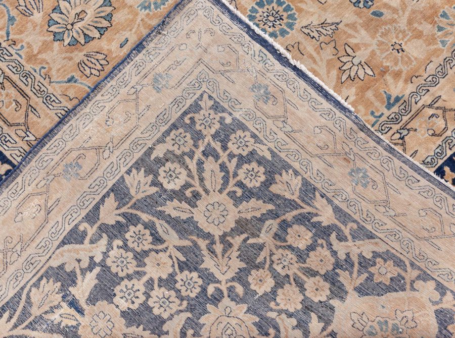 Oversized Antique Persian Kirman Handmade Wool Carpet BB8633