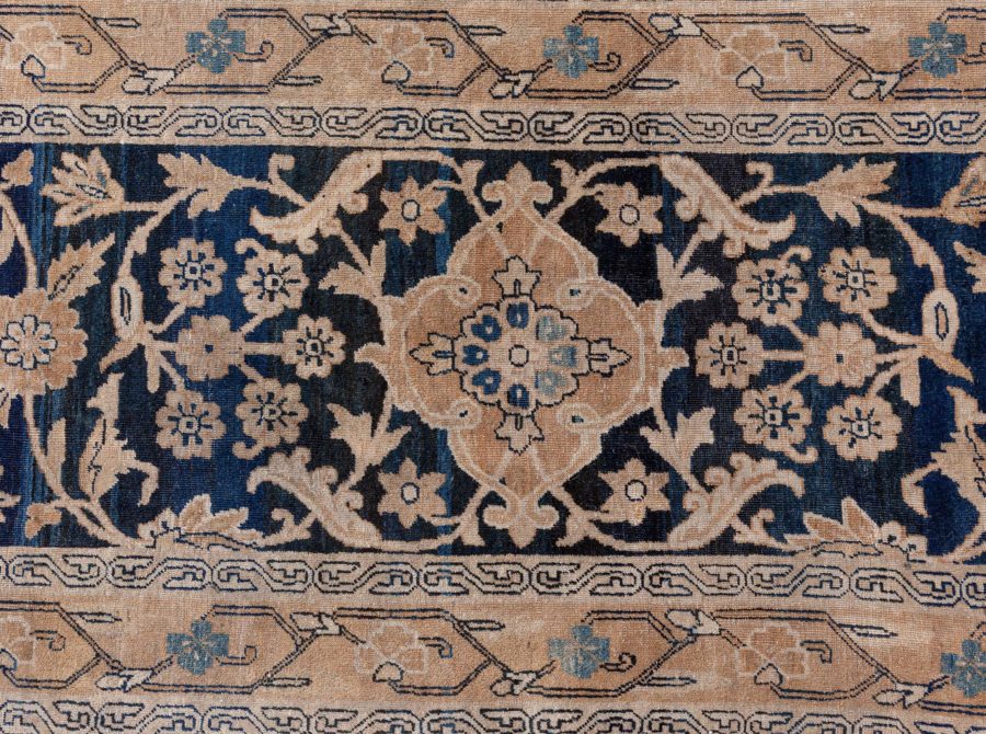 Oversized Antique Persian Kirman Handmade Wool Carpet BB8633