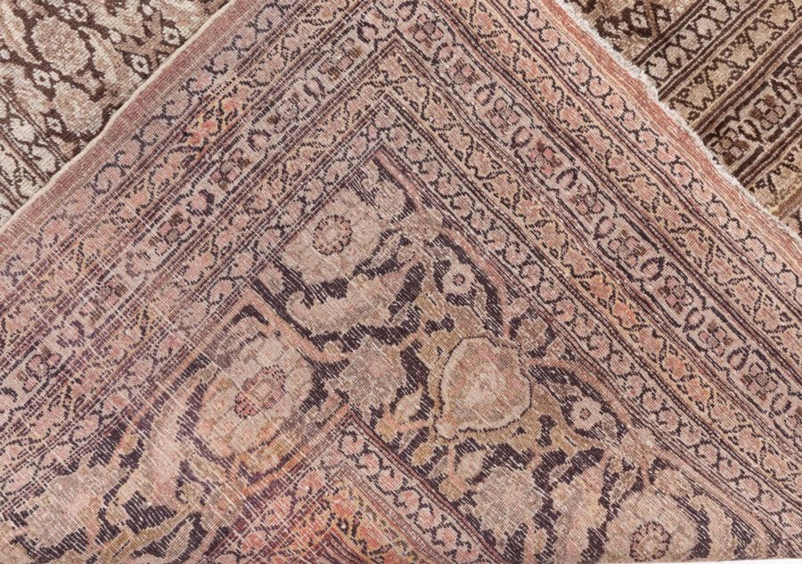 Antique Persian Tabriz Handmade Wool Carpet BB8634