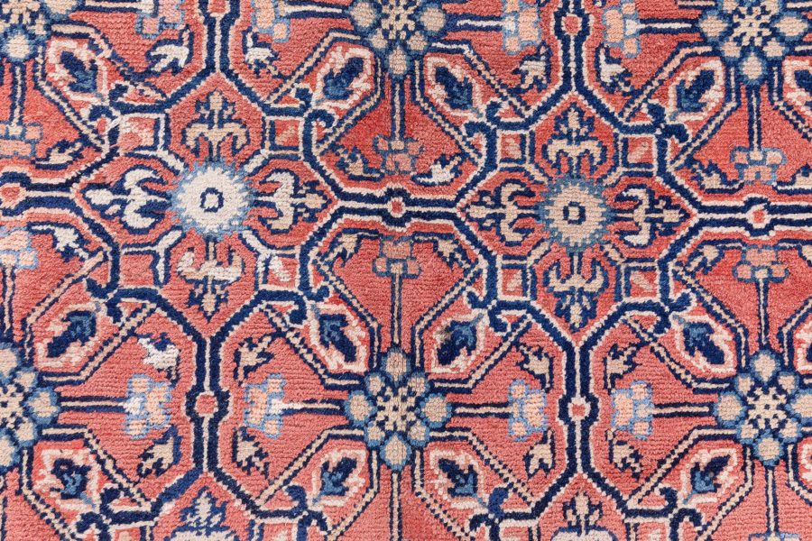 19th Century Central Asian Khotan Samarkand Handwoven Wool Carpet BB8694