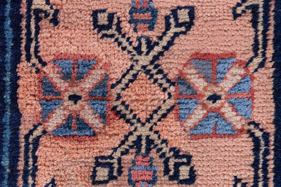 19th Century Central Asian Khotan Samarkand Handwoven Wool Carpet BB8694