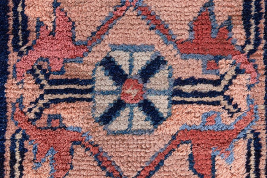 19th Century Central Asian Khotan Samarkand Handwoven Wool Carpet BB8694