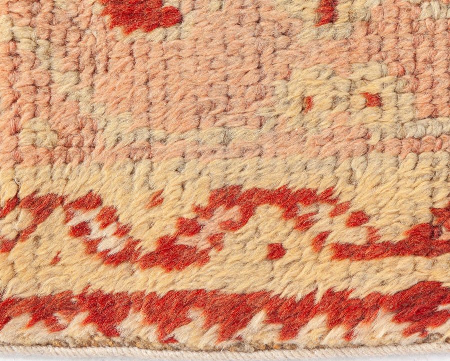 One-of-a-kind Vintage Turkish Oushak Handwoven Wool Rug BB8712