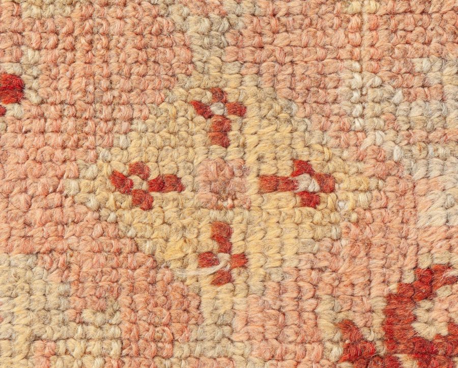 One-of-a-kind Vintage Turkish Oushak Handwoven Wool Rug BB8712