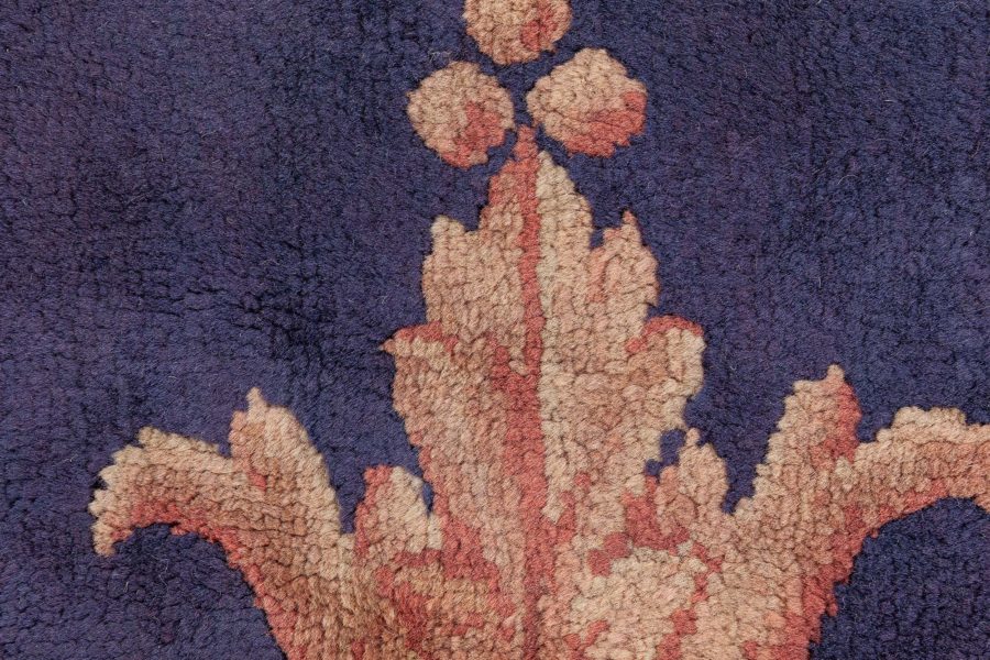 Authentic French Savonnerie Bold Botanic Handmade Wool Rug BB8733