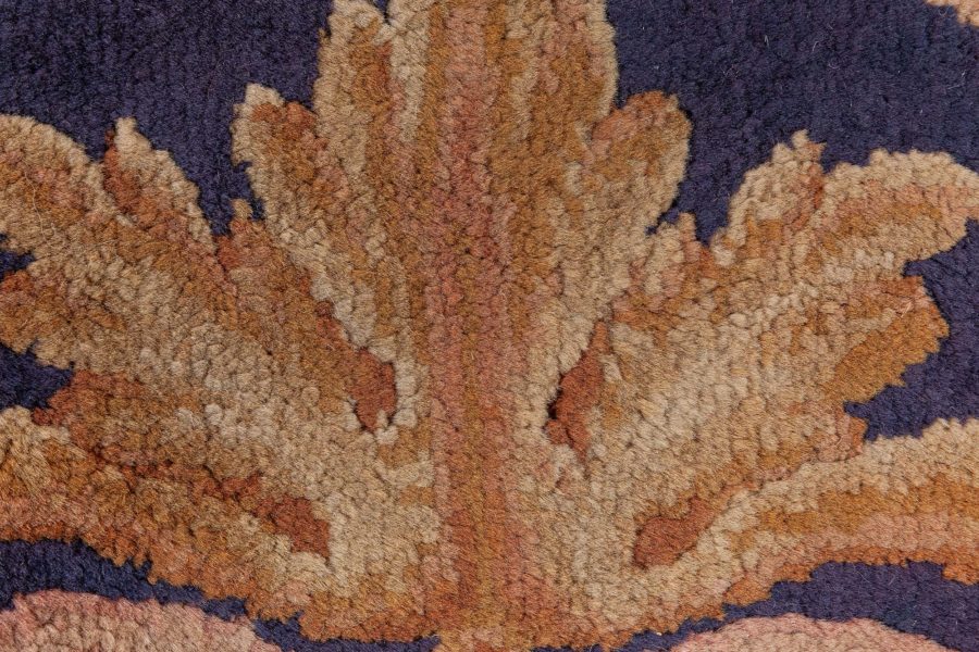 Authentic French Savonnerie Bold Botanic Handmade Wool Rug BB8733