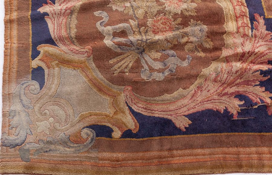 Authentic French Savonnerie Bold Botanic Handmade Wool Rug BB8733