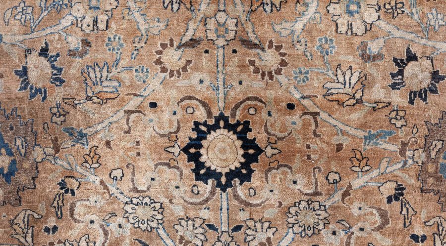 Authentic Persian Khorassan Botanic Handmade Wool Rug BB8737