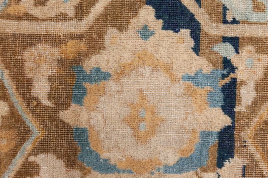 Authentic Indian Animal Design, Orange, Handmade Wool Carpet BB8739