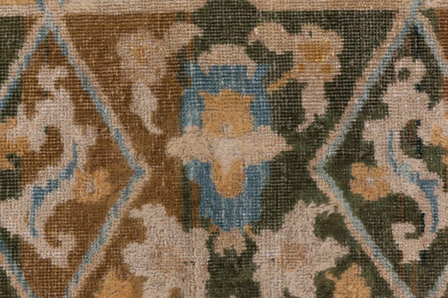 Authentic Indian Animal Design, Orange, Handmade Wool Carpet BB8739