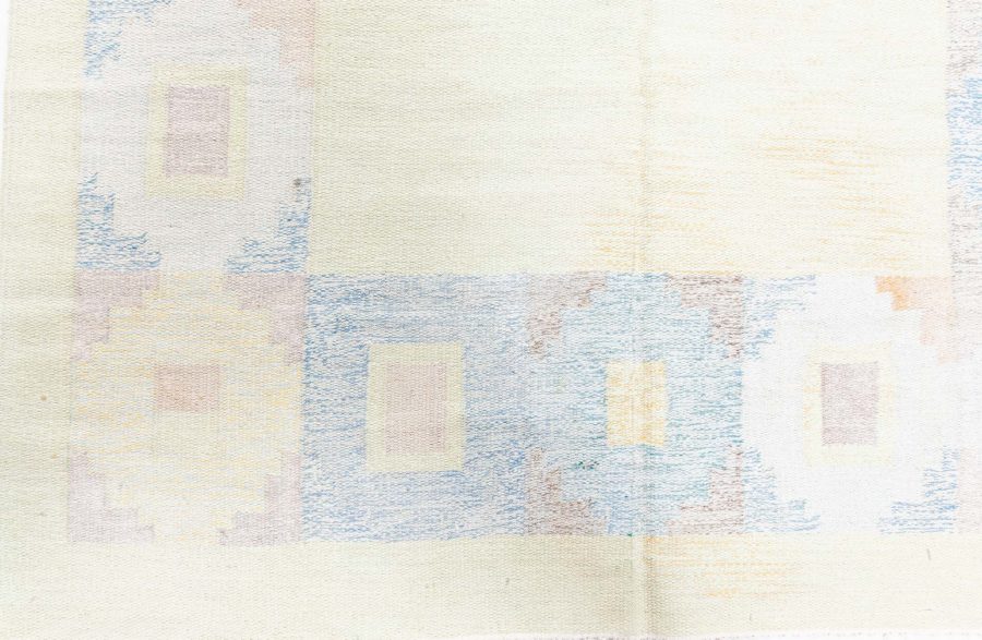 Vintage Swedish Flat-Weave Rug by Kerstin Persson BB8748