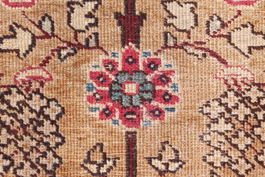 Terracotta Antique Persian Tabriz Rug BB8763