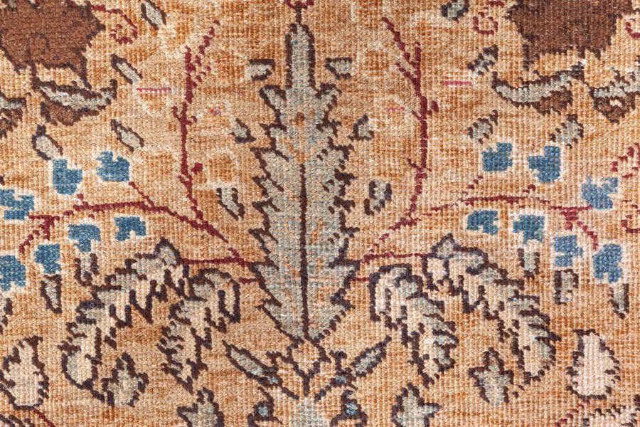 Terracotta Antique Persian Tabriz Rug BB8763