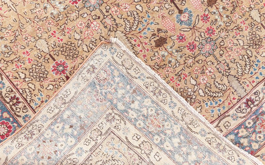 Terracotta Antique Persian Tabriz Rug BB8763