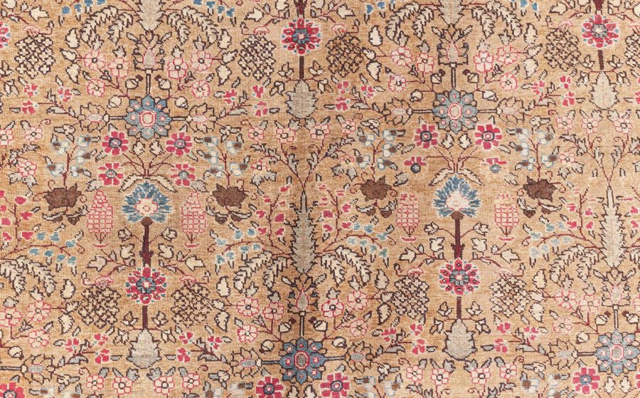 Terracotta Antique Persian Tabriz Rug BB8763