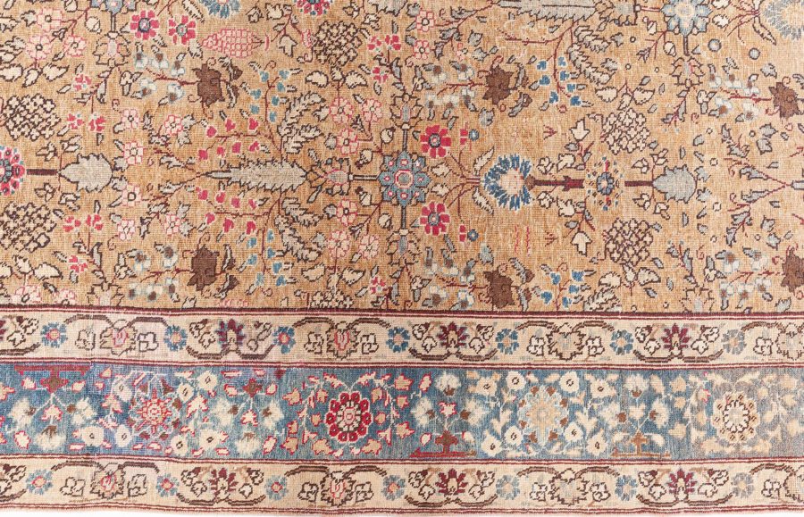 Terracotta Antique Persian Tabriz Rug BB8763