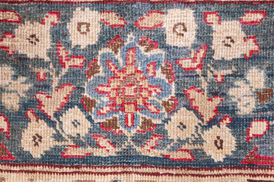 Terracotta Antique Persian Tabriz Rug BB8763