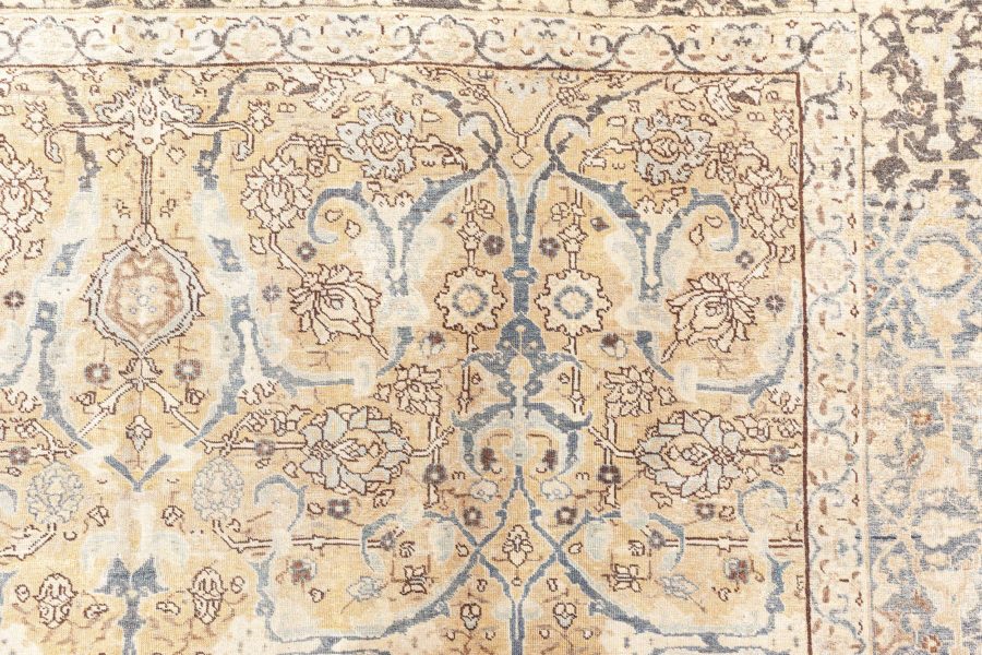 Authentic Persian Tabriz Botanic Handwoven Wool Rug BB8764