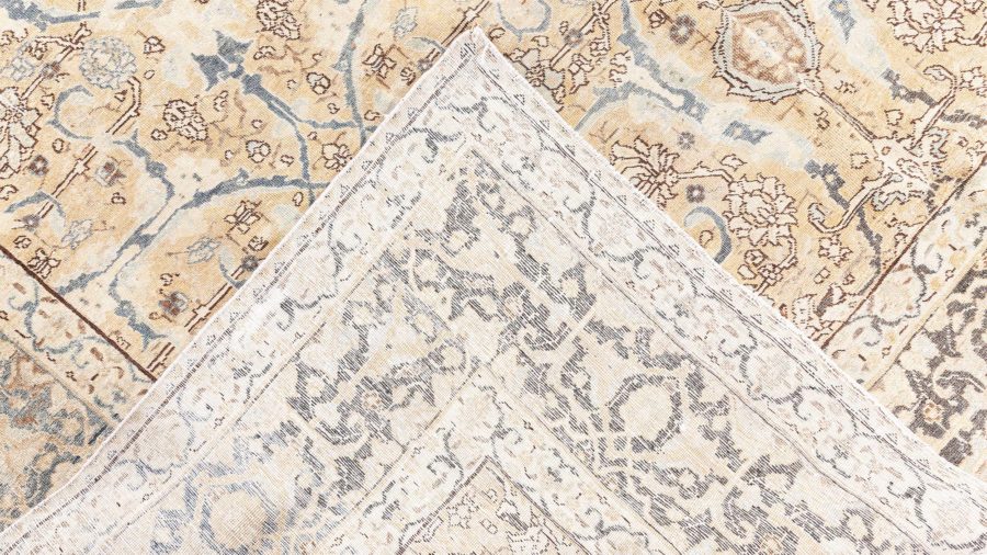 Authentic Persian Tabriz Botanic Handwoven Wool Rug BB8764