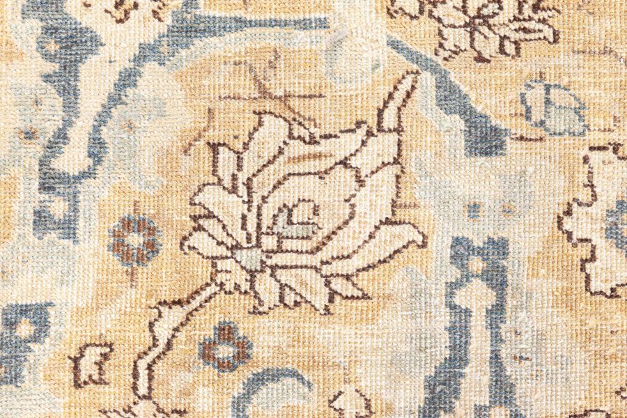 Authentic Persian Tabriz Botanic Handwoven Wool Rug BB8764
