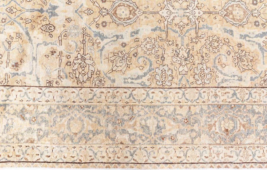 Authentic Persian Tabriz Botanic Handwoven Wool Rug BB8764