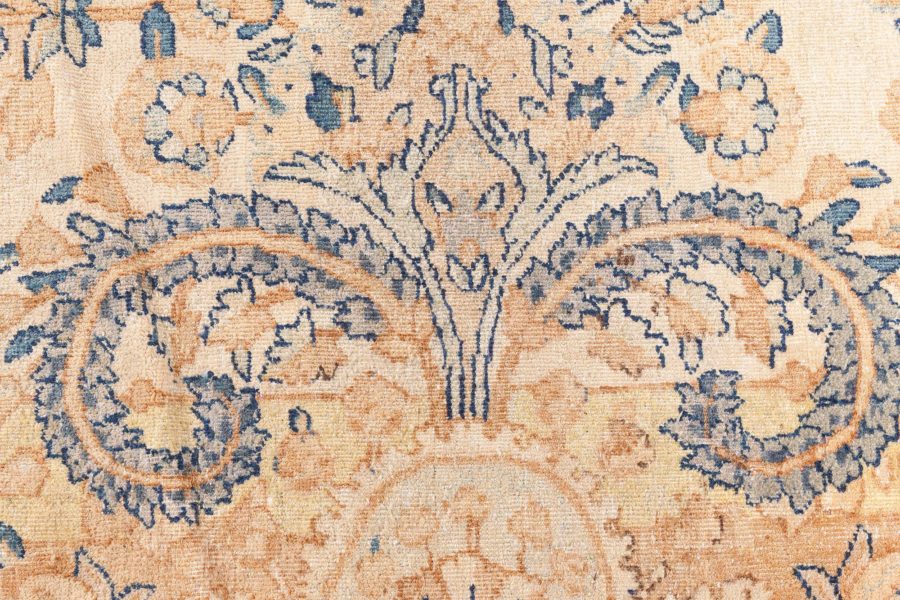 Antique Persian Kirman Camel Handmade Wool Rug BB8771
