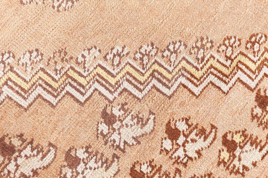 19th Century Turkish Ghiordes Light Brown Handwoven Wool Rug BB8777