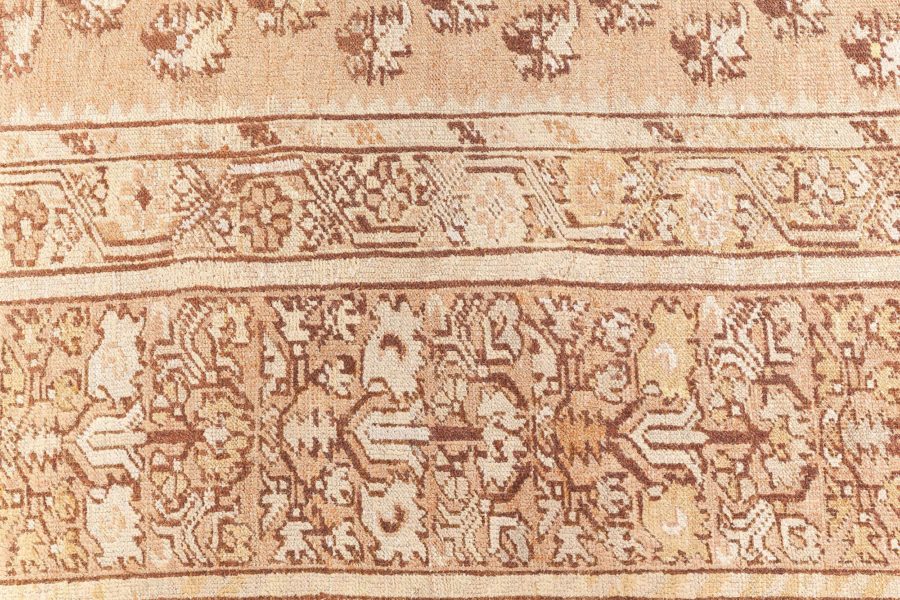 19th Century Turkish Ghiordes Light Brown Handwoven Wool Rug BB8777