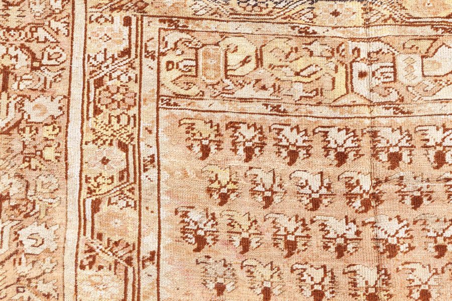 19th Century Turkish Ghiordes Light Brown Handwoven Wool Rug BB8777