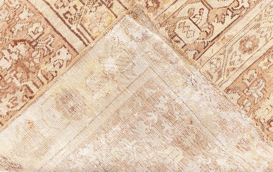 19th Century Turkish Ghiordes Light Brown Handwoven Wool Rug BB8777