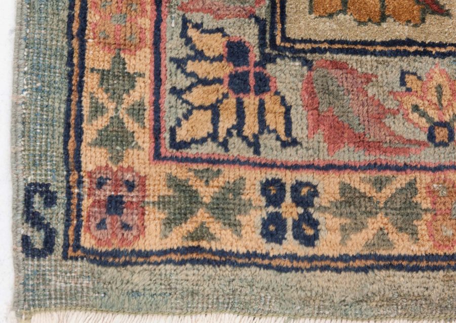 Authentic Indian Botanic Handmade wool Rug BB8778