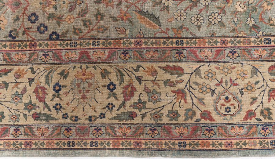 Authentic Indian Botanic Handmade wool Rug BB8778