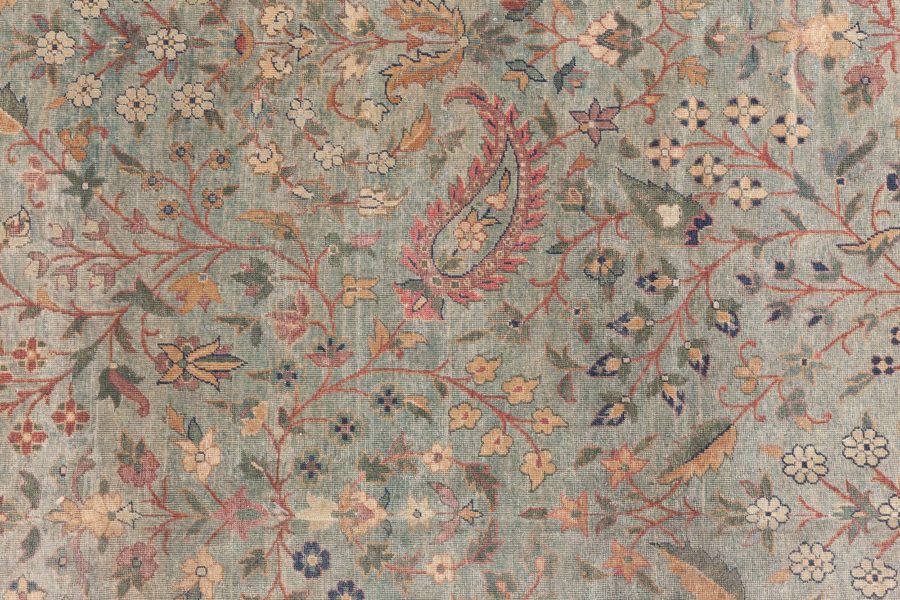 Authentic Indian Botanic Handmade wool Rug BB8778