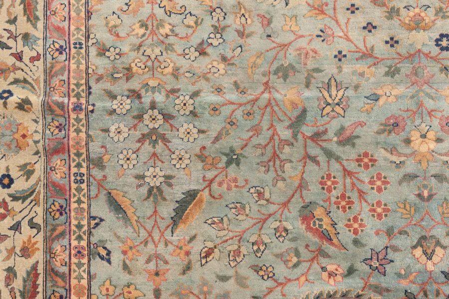 Authentic Indian Botanic Handmade wool Rug BB8778