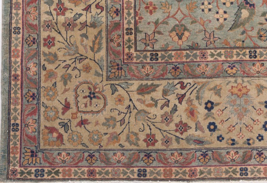 Authentic Indian Botanic Handmade wool Rug BB8778