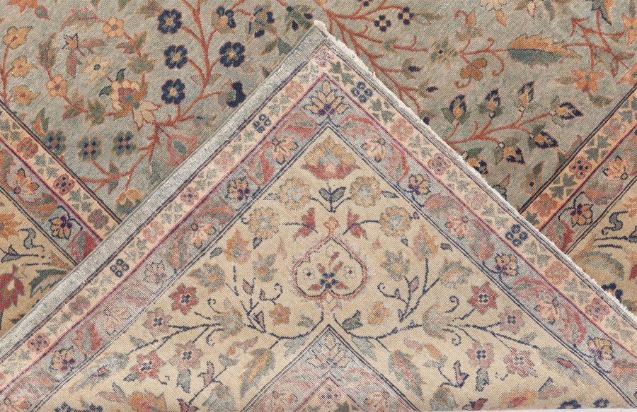 Authentic Indian Botanic Handmade wool Rug BB8778
