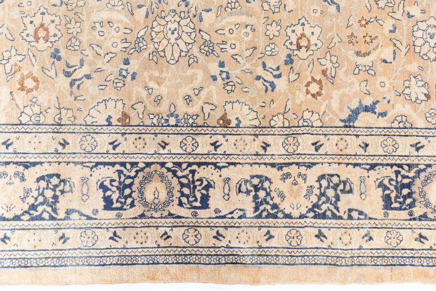 Authentic 19th Century Persian Tabriz Handmade Wool Rug BB8779